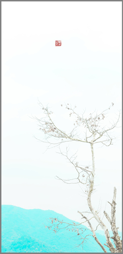 东方山水 青绿-树